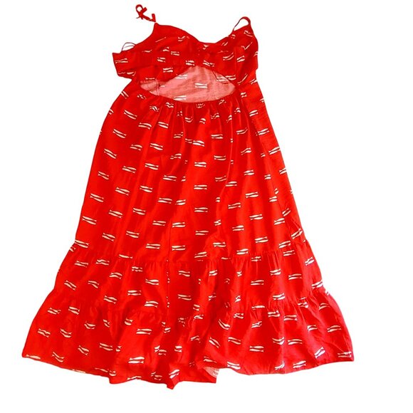 Wild Fable Bella Vista Lemon Print One-Shoulder Dress Size L Rayon & Linen Blend - Picture 2 of 10